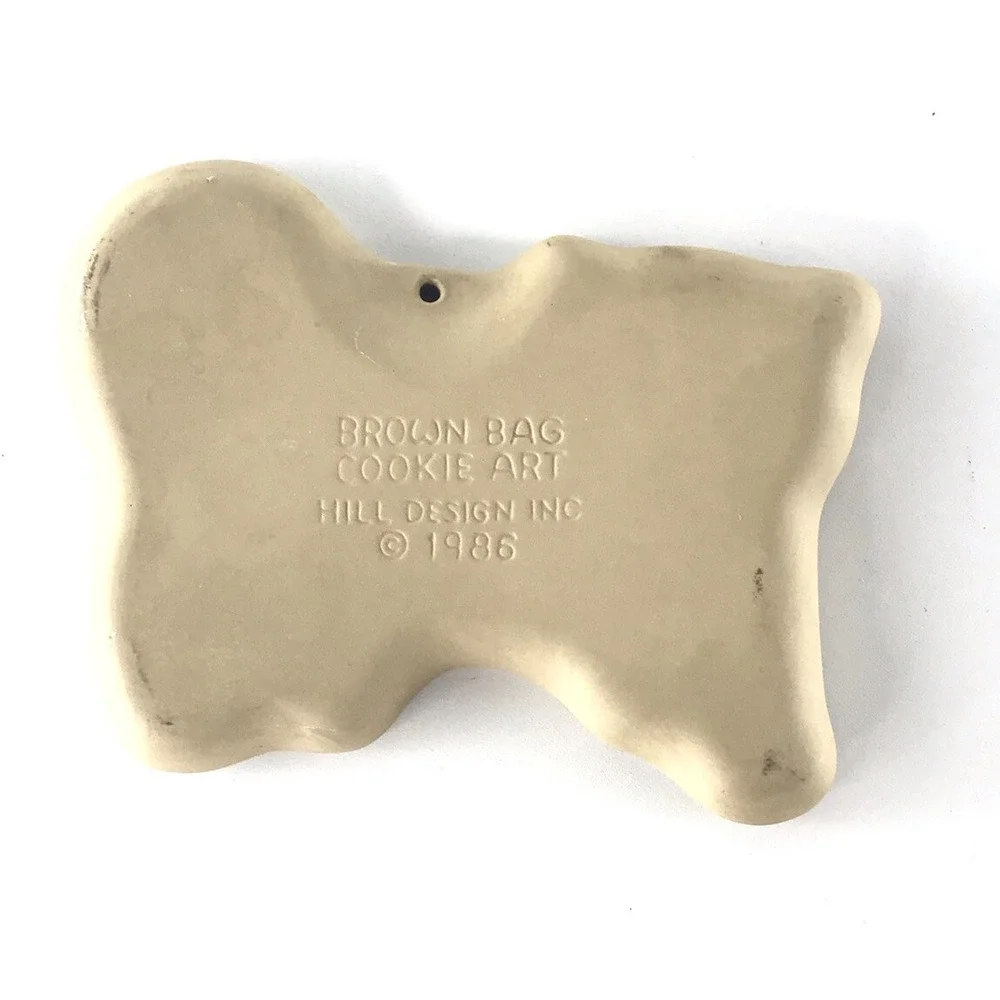 Vintage Brown Bag Cookie Art Mold Standing‎ Cat Halloween 1986 Hill Design Inc